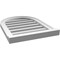 Ekena Millwork Round Top Surface Mount PVC Gable Vent: Functional, w/ 2"W x 2"P Brickmould Sill Frame, 18"W x 24"H GVPRT18X2403SF - alternate 2